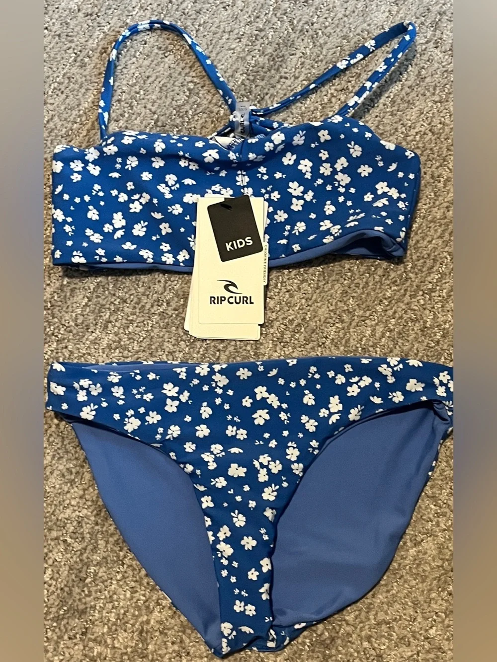 Rip Curl Girls' Sunshine Reversible Bikini Top and Bottom Set. 2434/bb11-2